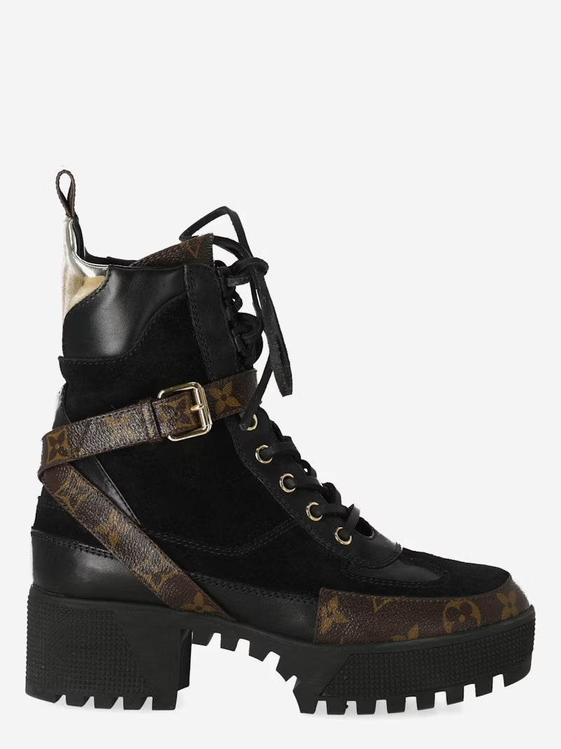LOUIS VUITTON LAUREATE PLATFORM DESERT ANKLE BOOTS â The Lavish Loft