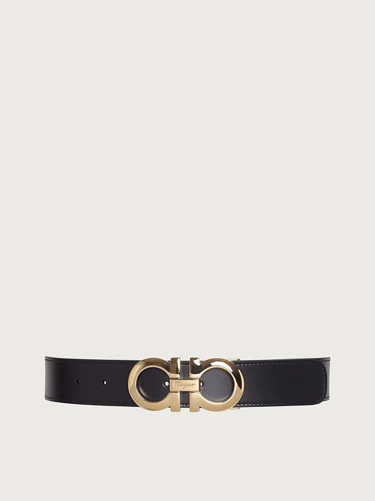 salvatore ferragamo gancini reversible leather belt