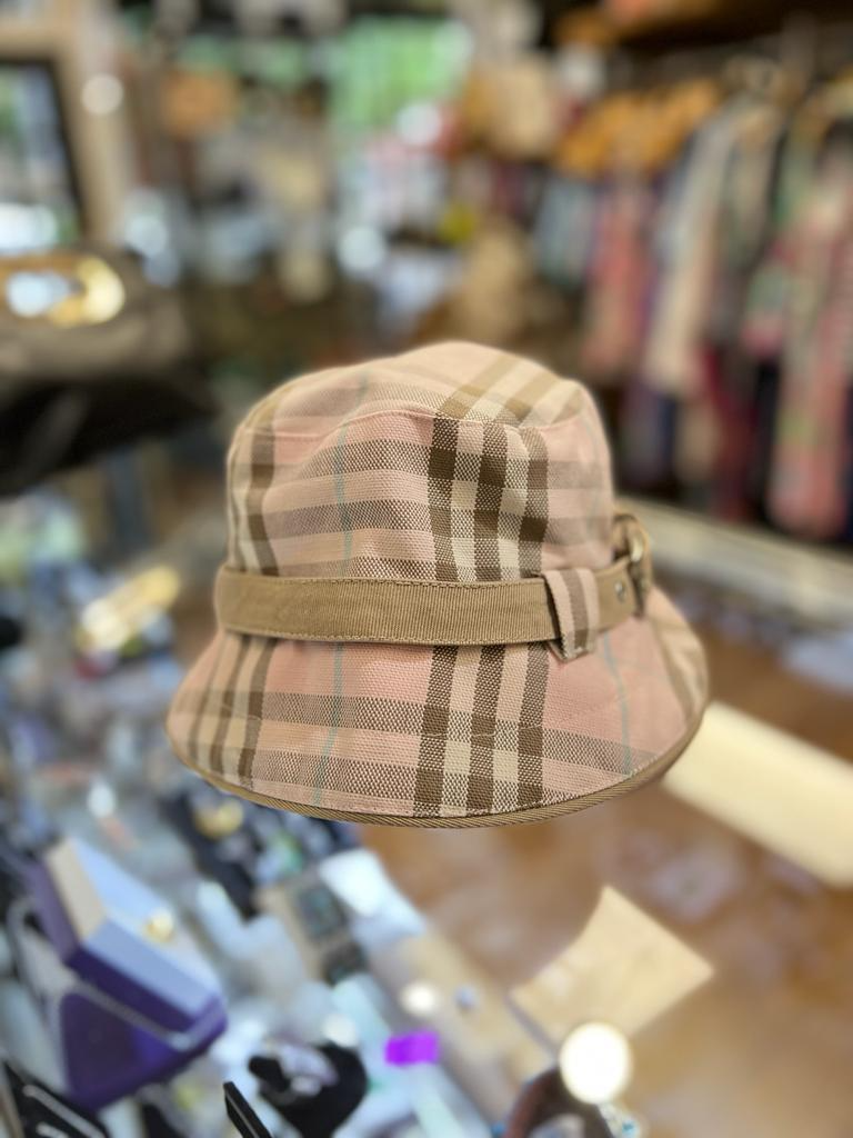 Burberry Polka Dot Check Bucket Hat