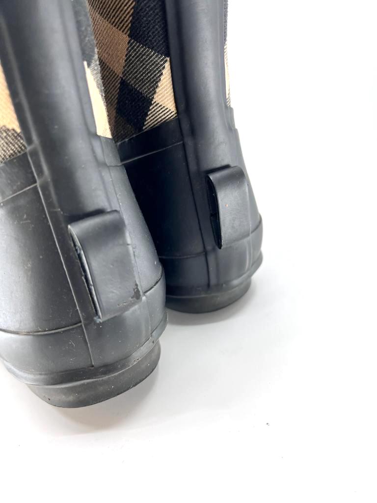 Burberry Women's Clemence Signature Check Rain Boots