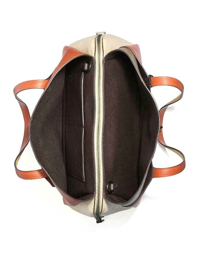 Coach Colorblock Lora Pebble Leather Shoulder Bag Ginger Multi The Lavish Loft