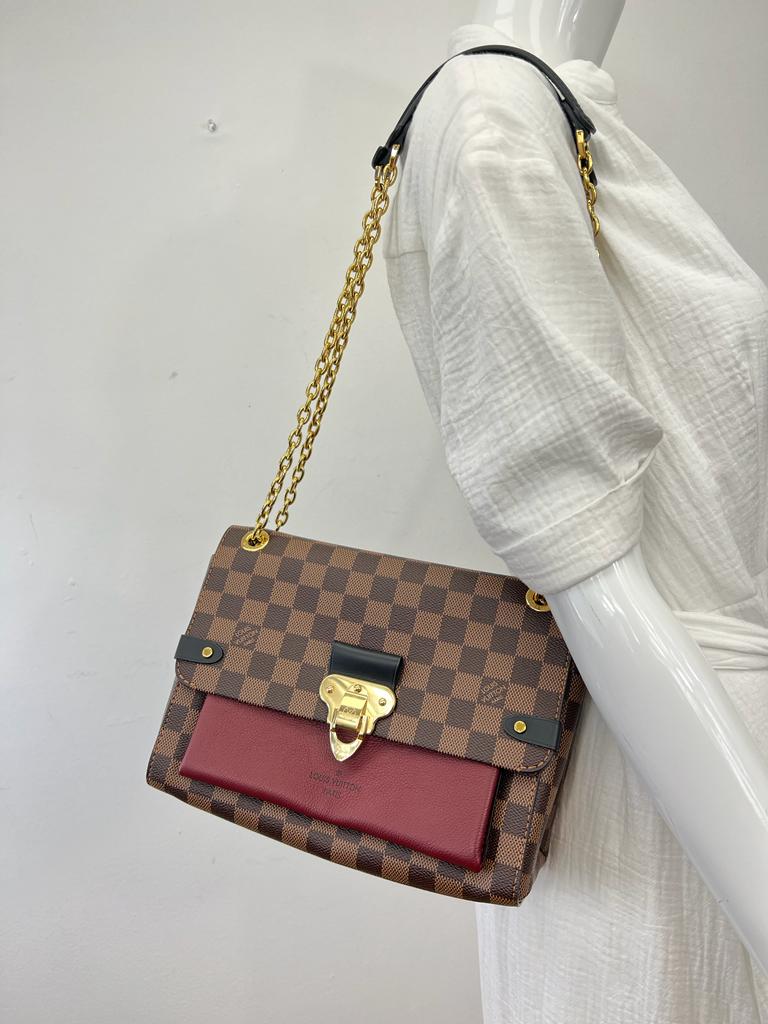 Louis Vuitton Vavin Handbag Damier with Leather PM - ShopStyle Shoulder Bags