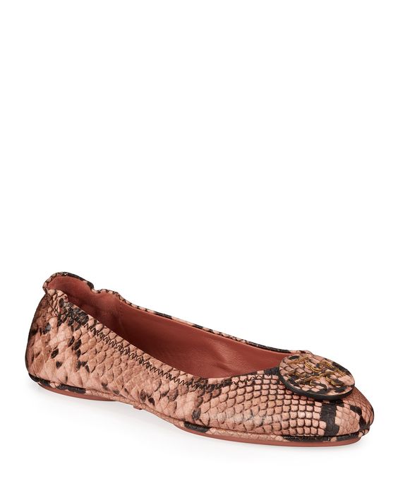 Tory burch snake print flats outlet