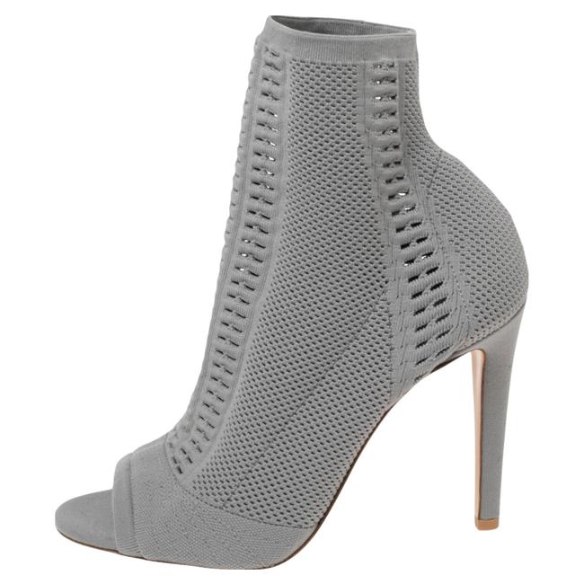Open toe gray booties Outlet