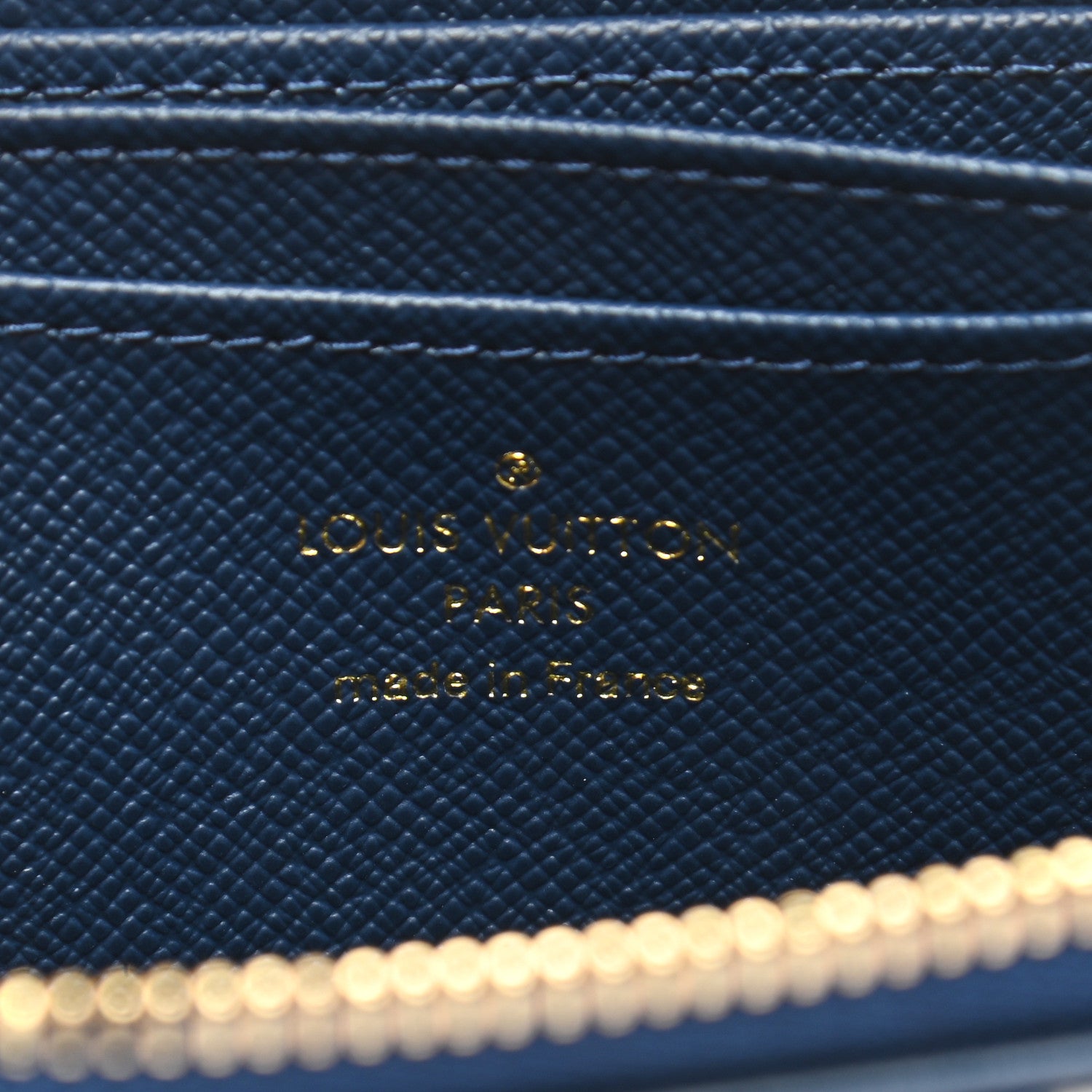 Zippy wallet Louis Vuitton Blue in Denim - Jeans - 38977238
