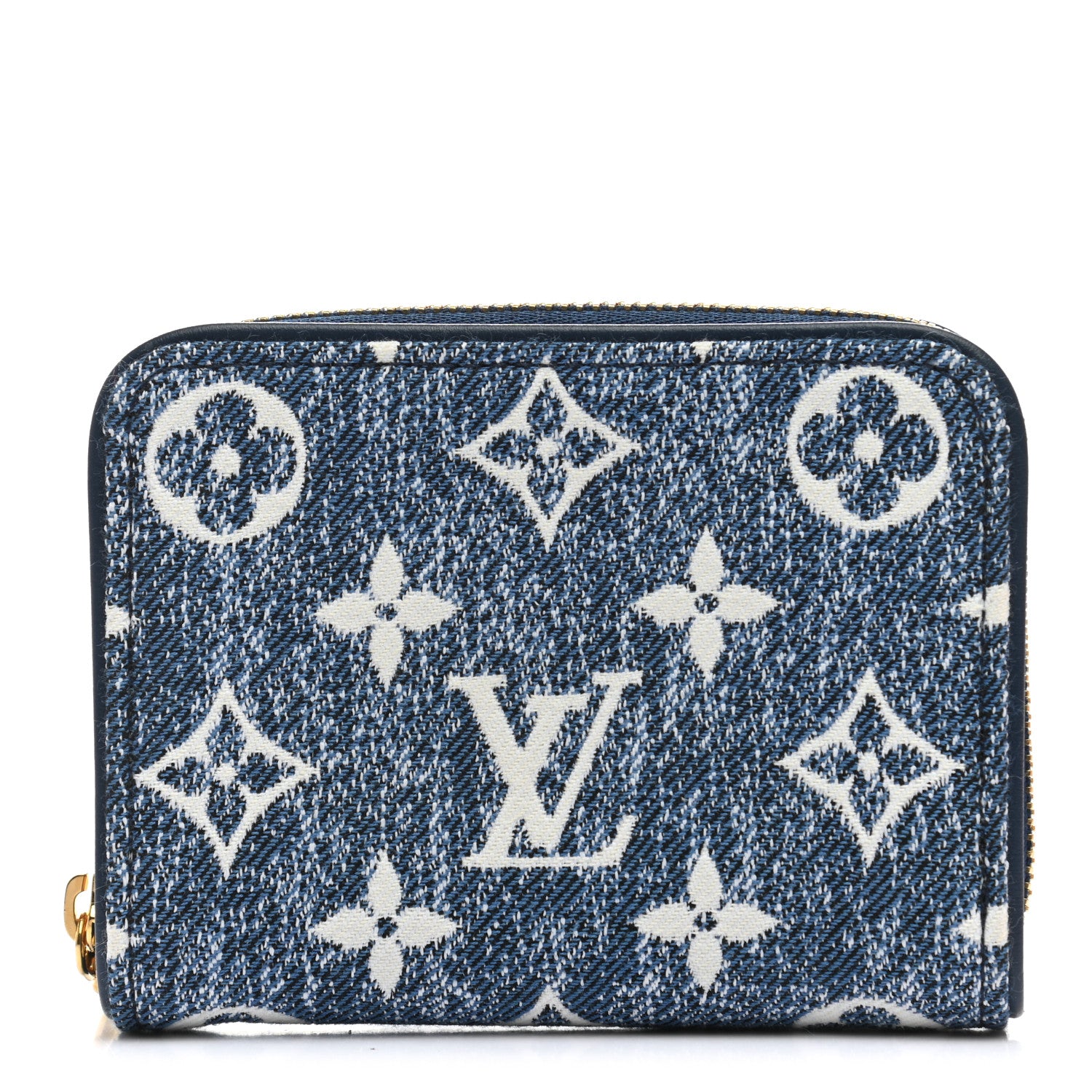 Vintage Denim Louis Vuitton Monogram Small Zippy Wallet - Shop