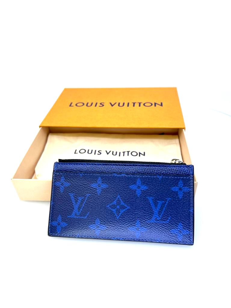 Louis Vuitton Coin Card Holder Taiga Monogram Purse