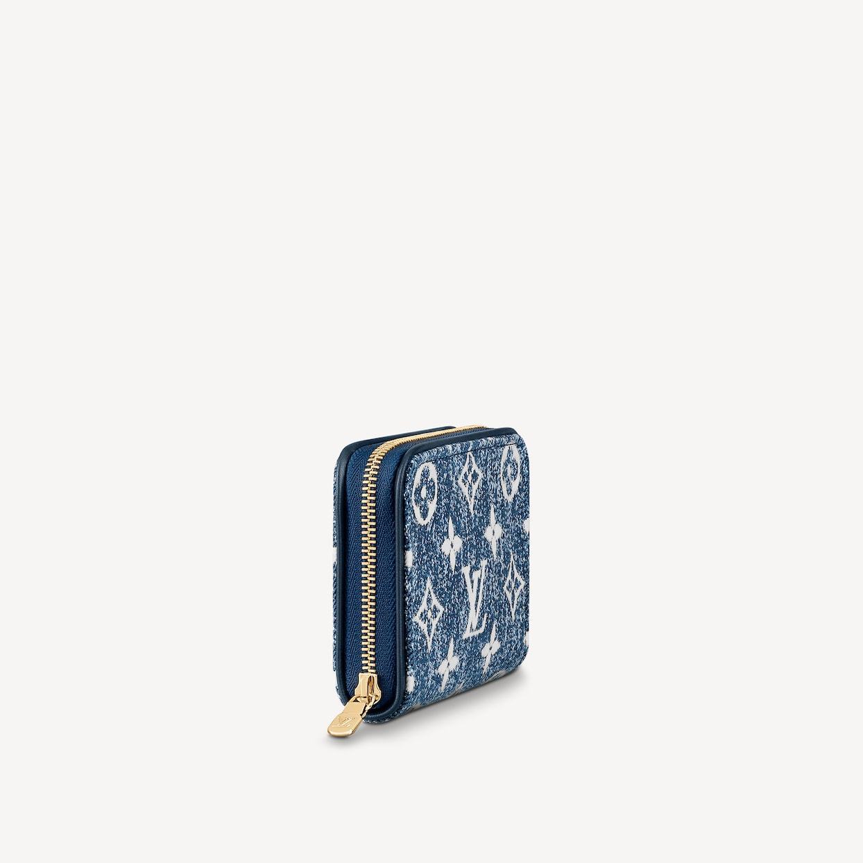 Zippy wallet Louis Vuitton Blue in Denim - Jeans - 38977238