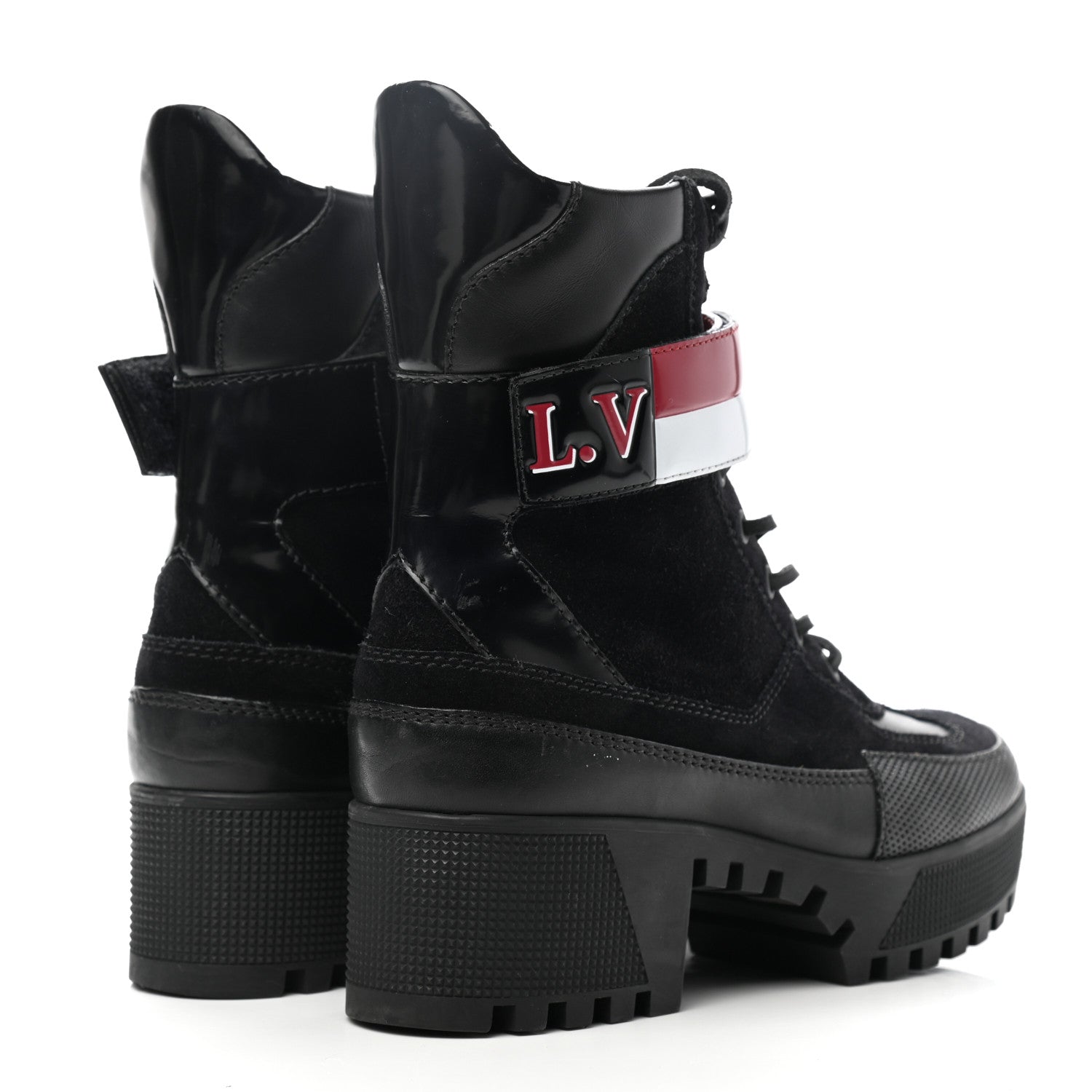 LOUIS VUITTON LAUREATE PLATFORM DESERT BOOTS