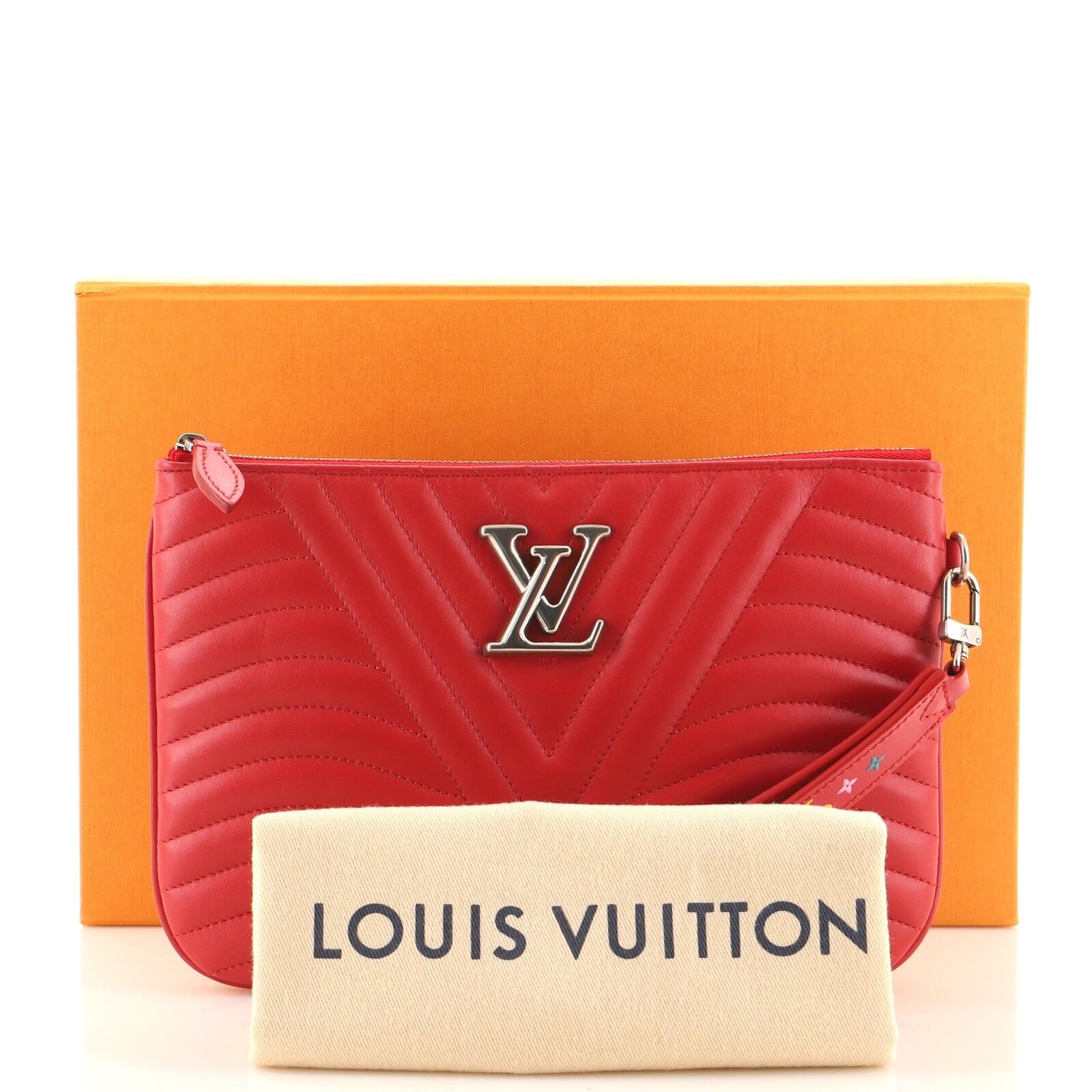 Newwave leather wallet Louis Vuitton Red in Leather - 34020164