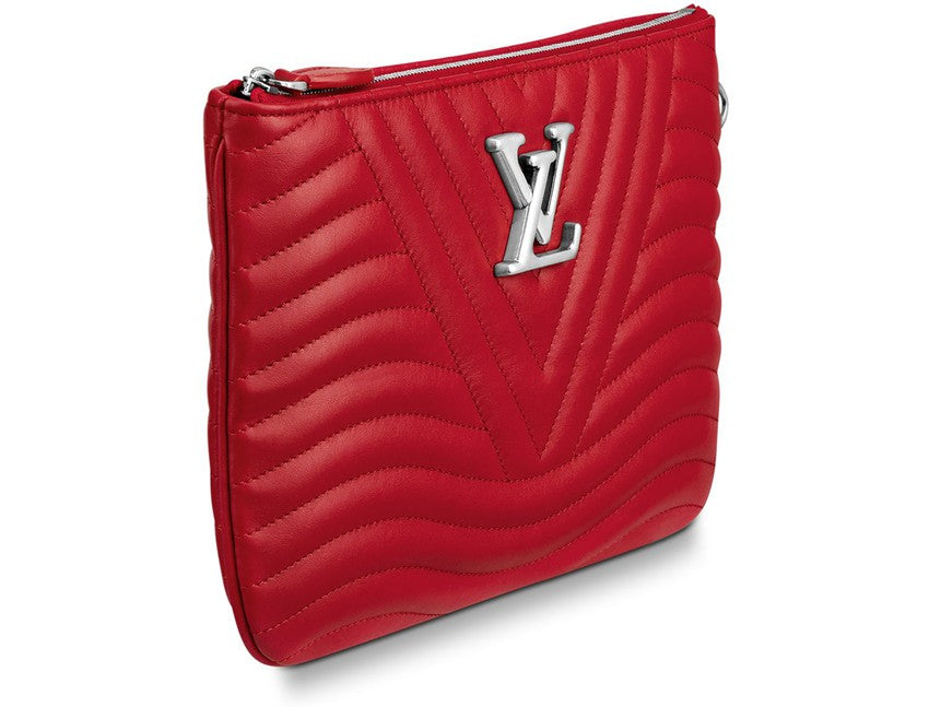 Louis Vuitton Red Quilted Cowhide New Wave Wristlet Wallet, myGemma