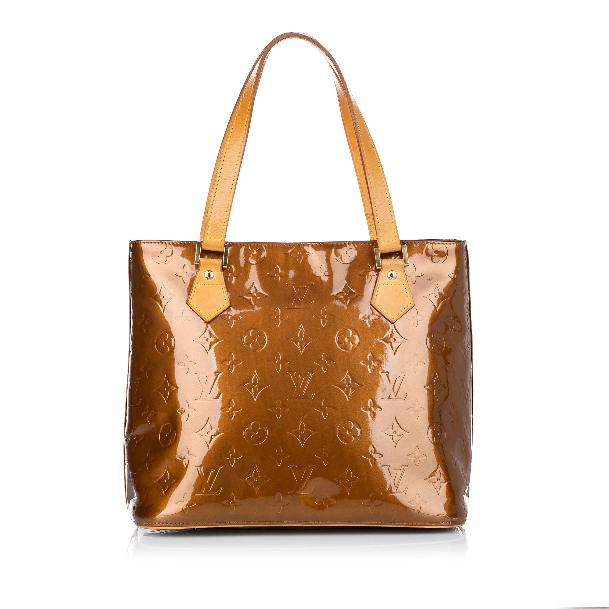 Louis Vuitton Tilleul Monogram Vernis Houston Bag