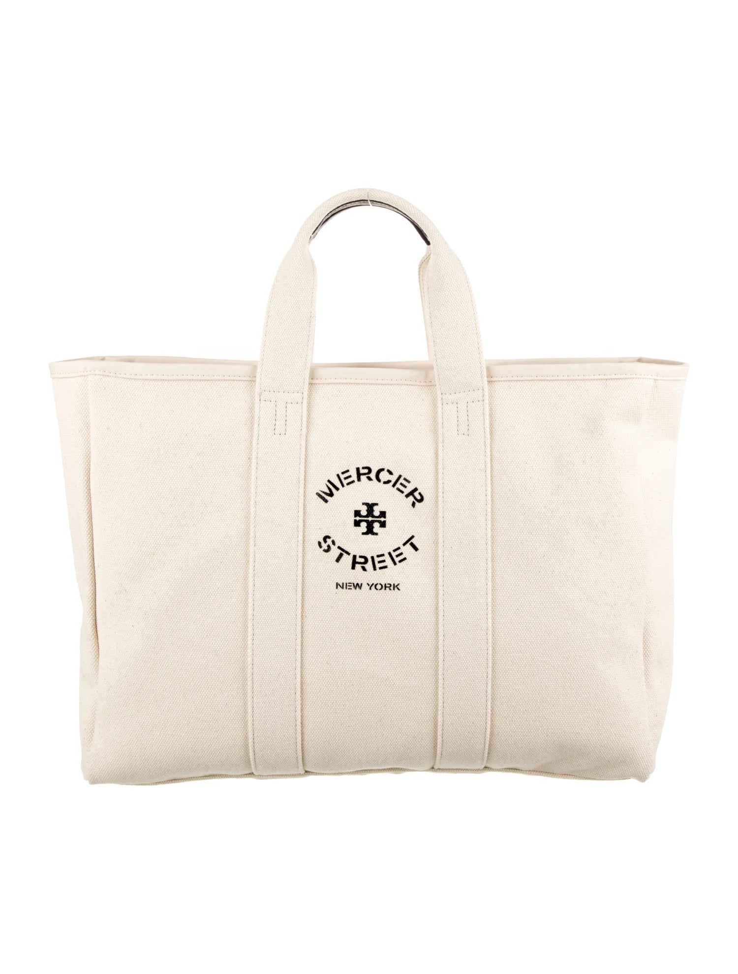 TORY BURCH CANVAS MERCER STREET TOTE BAG The Lavish Loft