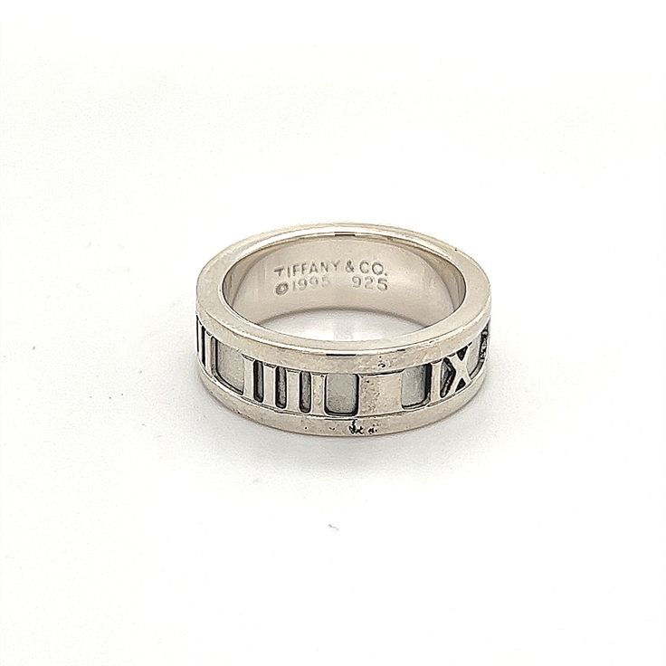 Tiffany & Co.. Sterling Roman Numeral Ring